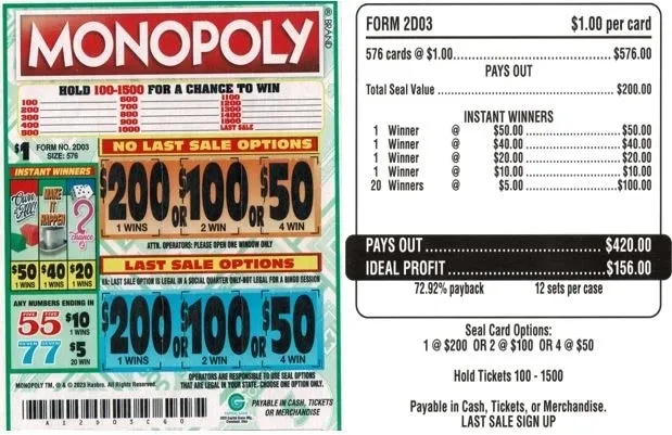 Monopoly 2D03 576 Count Monopoly 2D03 576 Count